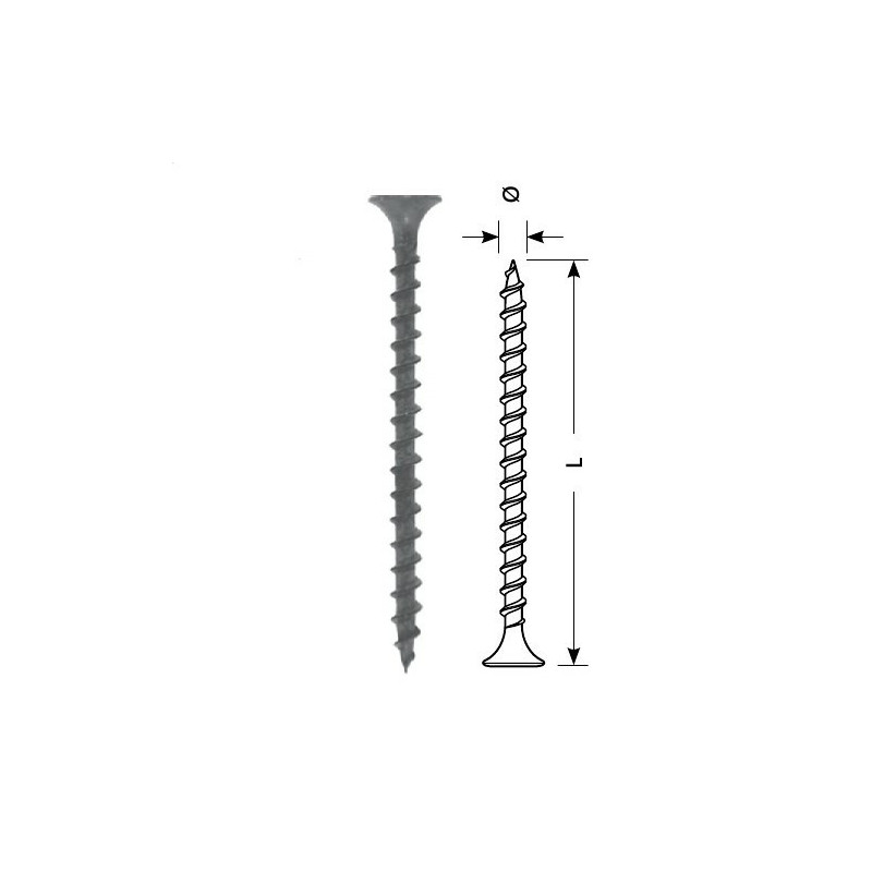 Sraigtas STARFIX gipsas-medis 3.5x25 / F (juodas, 200vnt)