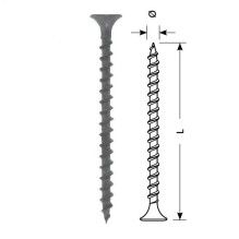 Screw STARFIX plaster-wood 3.5x45 / F (black, 150pcs)