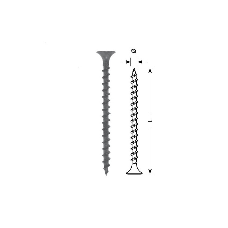 Screw STARFIX plaster-wood 3.5x45 / F (black, 150pcs)