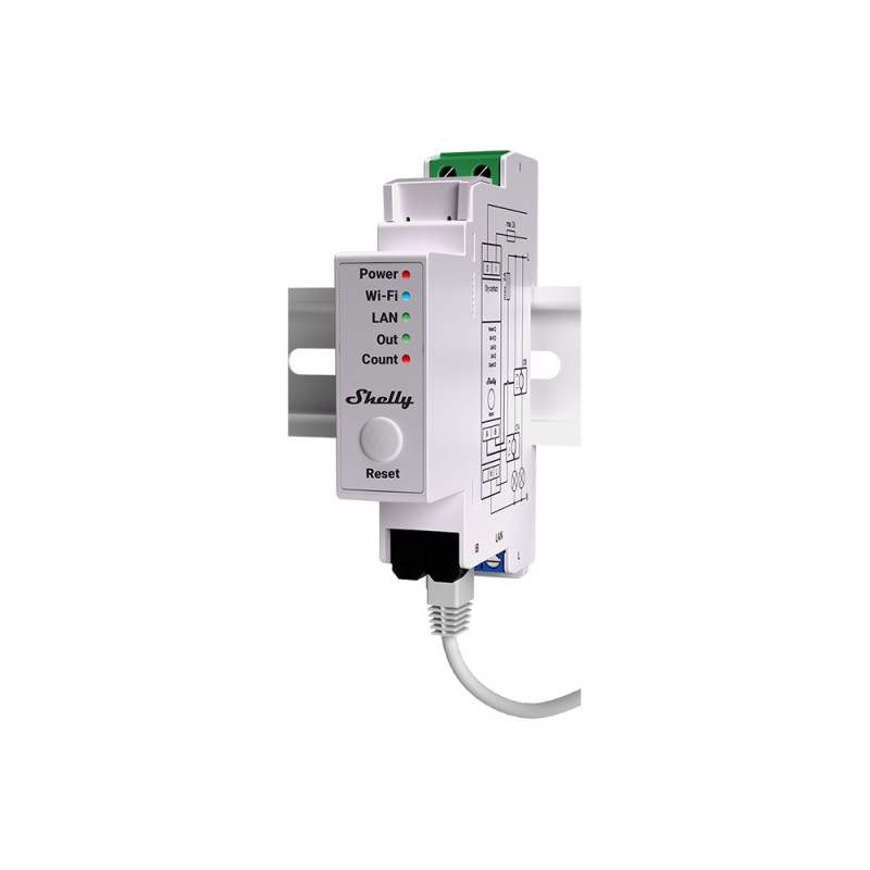 Energy meter Shelly Pro EM-50 (Wi-Fi, LAN, BT, 2 channels, DIN)