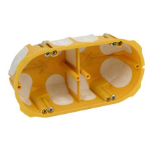 2-place plaster box Kopos KPL 64-50 / 2LD_NA (68mm, sound-absorbing, yellow)