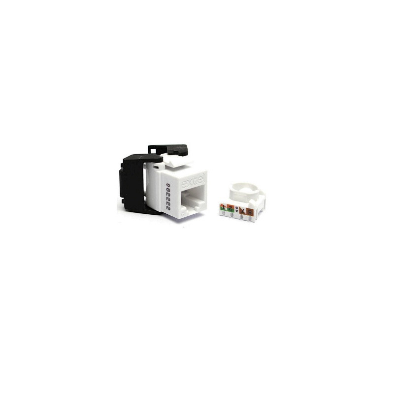 RJ45 laidas Excel 100-215-WT-24 (Cat.6, UTP, Keystone, 24vnt)