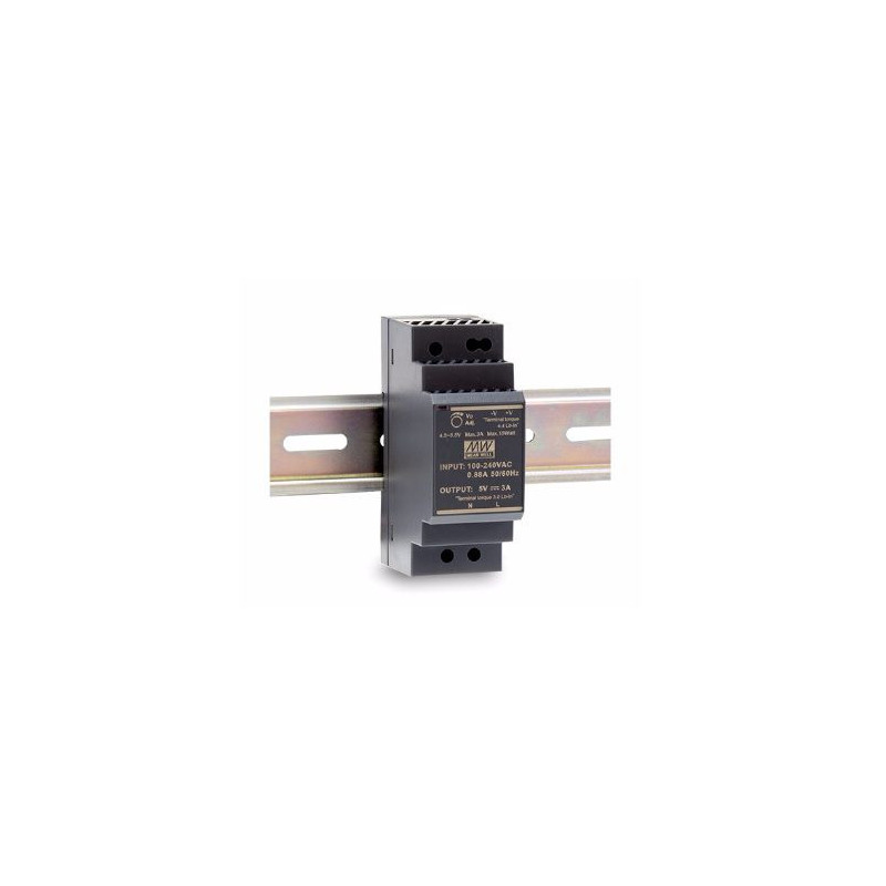 Switching power supply 12V 24W 2A, DIN rail mount, MEAN WELL, HDR-30-12