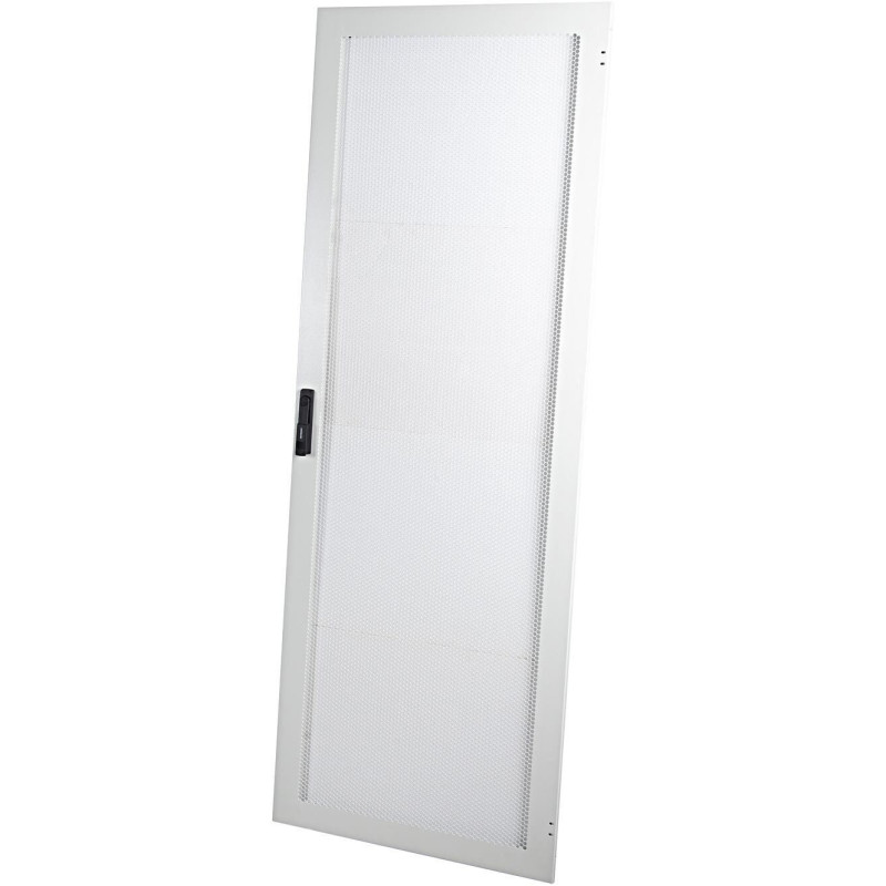 Metal door for electrical cabinet A3-1642G (600 mm, 42U, perforated, with lock, gray)