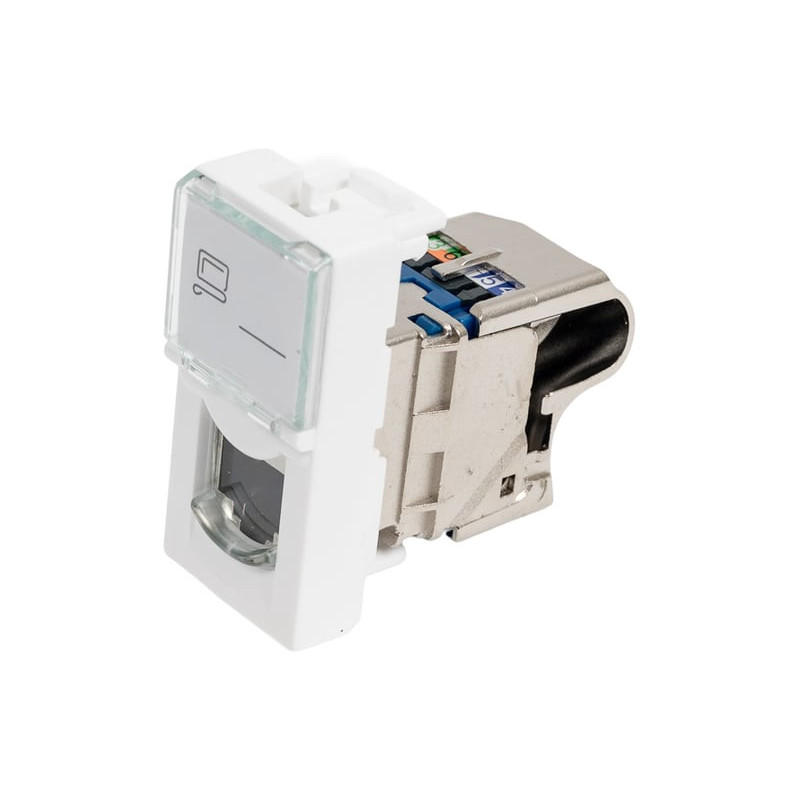 RJ45 lizdas LK-FP176B-S-C6 (Cat6, STP, 22.5x45mm)