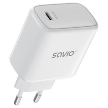 Sieninis Įkroviklis - SAVIO LA-14 20 W Baltas Sieninis Įkroviklis - SAVIO LA-14 20 W Baltas