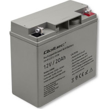 „Qoltec 53066“ UPS akumuliatorius, hermetiškas, švino rūgšties (VRLA), 12 V, 20 Ah