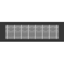 Curtain strip 2.75.150.2, 7.5 mm, white