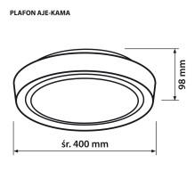 Lubų Šviestuvas - Activejet LED Plafond Aje-kama 24w Lubų Šviestuvas - Activejet LED Plafond Aje-kama 24w