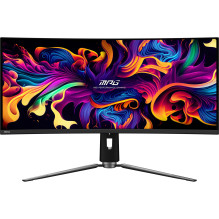 Monitorius, MSI, 34 colių, žaidimų / išlenktas / 21 : 9, skydelis QD-OLED, 3440x1440, 240, matinis, 0,03 ms, pasukamas, 