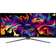Monitor, MSI, 34", Gaming / Curved / 21 : 9, Panel QD-OLED, 3440x1440, 240, Matte, 0.03 ms, Swivel, Height adjustab