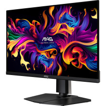 Monitor, MSI, MAG 271QP QD-OLED X24, 26.5", Gaming, Swivel, Pivot, Height adjustable, Tilt, Matte, Panel QD-OLED, 2