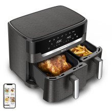 Tefal Easy Fry Dual XXL EY942HE0 gruzdintuvė Dviguba 11 l Atskirai stovinti 2020 W Karšto oro gruzdintuvė Pilka Tefal Easy Fry Dual XXL EY942HE0 gruzdintuvė Dviguba 11 l Atskirai stovinti 2020 W Karšto oro gruzdintuvė Pilka