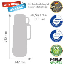 Termosas - ROTPUNKT 1,0 l Rubinas