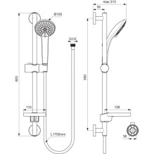 DUŠO KOMPLEKT IDEALRAIN SOFT 3 B9415AA