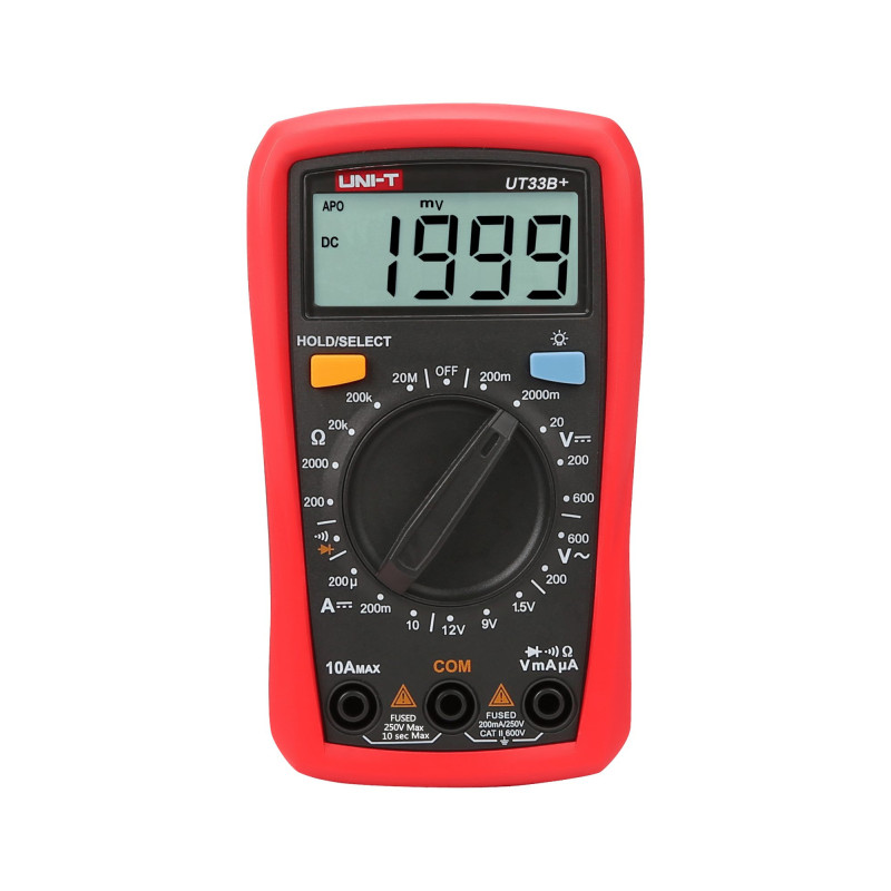 Digital Multitester, Large LCD Screen Uni-T UT33B +