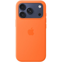 „Apple“ silikoninis dėklas su „MagSafe“ apsauga „iPhone 17 Pro“, oranžinis „Apple“ silikoninis dėklas su „MagSafe“ apsauga „iPhone 17 Pro“, oranžinis