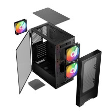 Computer Case - Logic ARYA ARGB Minidi USB 3.0 Black