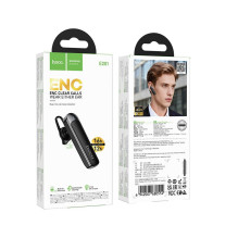 Wireless mono headset (ENC, BT 6.0, 130mah) Hoco E201 black Wireless mono headset (ENC, BT 6.0, 130mah) Hoco E201 black