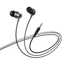 Wired earphones with microphone Jack 3,5 mm Hoco M119 black