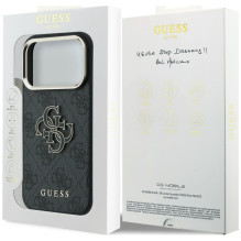 GUESS dėklas, skirtas IPHONE 18 Pro / 17 Pro GUE005481 (PU FW Resin Logo) juodas GUESS dėklas, skirtas IPHONE 18 Pro / 17 Pro GUE005481 (PU FW Resin Logo) juodas