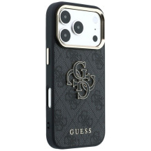 GUESS dėklas, skirtas IPHONE 18 Pro Max / 17 Pro Max GUE005482 (PU FW Resin Logo) juodas GUESS dėklas, skirtas IPHONE 18 Pro Max / 17 Pro Max GUE005482 (PU FW Resin Logo) juodas