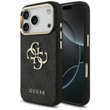 GUESS case for IPHONE 18 Pro / 17 Pro GUE005483 (PU W / Big 4G Classic Logo) black gold GUESS case for IPHONE 18 Pro / 17 Pro GUE005483 (PU W / Big 4G Classic Logo) black gold