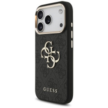 GUESS case for IPHONE 18 Pro / 17 Pro GUE005483 (PU W / Big 4G Classic Logo) black gold GUESS case for IPHONE 18 Pro / 17 Pro GUE005483 (PU W / Big 4G Classic Logo) black gold