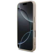 GUESS dėklas, skirtas IPHONE 18 Pro / 17 Pro GUE005483 (su dideliu 4G klasikiniu logotipu), rožinio aukso spalvos