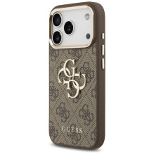 GUESS dėklas, skirtas IPHONE 18 Pro Max / 17 Pro Max GUE005488 (su dideliu 4G klasikiniu logotipu), rudai auksinis GUESS dėklas, skirtas IPHONE 18 Pro Max / 17 Pro Max GUE005488 (su dideliu 4G klasikiniu logotipu), rudai auksinis