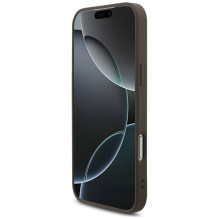 GUESS dėklas, skirtas IPHONE 18 Pro / 17 Pro GUE005601 ( 4G PU didelis logotipas) rudas GUESS dėklas, skirtas IPHONE 18 Pro / 17 Pro GUE005601 ( 4G PU didelis logotipas) rudas