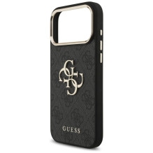 GUESS dėklas, skirtas IPHONE 18 Pro Max / 17 Pro Max GUE005594 (su dideliu 4G klasikiniu logotipu), juodai auksinis GUESS dėklas, skirtas IPHONE 18 Pro Max / 17 Pro Max GUE005594 (su dideliu 4G klasikiniu logotipu), juodai auksinis