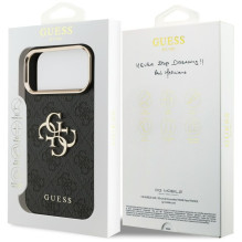 GUESS dėklas, skirtas IPHONE 18 Pro Max / 17 Pro Max GUE005594 (su dideliu 4G klasikiniu logotipu), juodai auksinis GUESS dėklas, skirtas IPHONE 18 Pro Max / 17 Pro Max GUE005594 (su dideliu 4G klasikiniu logotipu), juodai auksinis