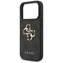 GUESS dėklas, skirtas IPHONE 18 Pro / 17 Pro GUE005603 ( 4G PU didelis logotipas) juodas GUESS dėklas, skirtas IPHONE 18 Pro / 17 Pro GUE005603 ( 4G PU didelis logotipas) juodas