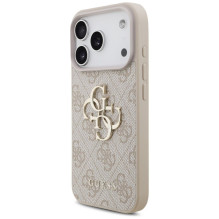 GUESS dėklas, skirtas IPHONE 18 Pro / 17 Pro GUE005597 ( 4G PU Big Logo) rožinis GUESS dėklas, skirtas IPHONE 18 Pro / 17 Pro GUE005597 ( 4G PU Big Logo) rožinis