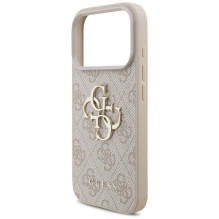 GUESS dėklas, skirtas IPHONE 18 Pro / 17 Pro GUE005597 ( 4G PU Big Logo) rožinis GUESS dėklas, skirtas IPHONE 18 Pro / 17 Pro GUE005597 ( 4G PU Big Logo) rožinis