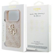 GUESS dėklas, skirtas IPHONE 18 Pro / 17 Pro GUE005597 ( 4G PU Big Logo) rožinis GUESS dėklas, skirtas IPHONE 18 Pro / 17 Pro GUE005597 ( 4G PU Big Logo) rožinis