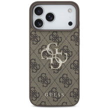 GUESS dėklas, skirtas IPHONE 18 Pro Max / 17 Pro Max GUE005598 ( 4G PU Big Logo) rudas GUESS dėklas, skirtas IPHONE 18 Pro Max / 17 Pro Max GUE005598 ( 4G PU Big Logo) rudas