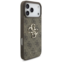GUESS dėklas, skirtas IPHONE 18 Pro Max / 17 Pro Max GUE005598 ( 4G PU Big Logo) rudas GUESS dėklas, skirtas IPHONE 18 Pro Max / 17 Pro Max GUE005598 ( 4G PU Big Logo) rudas