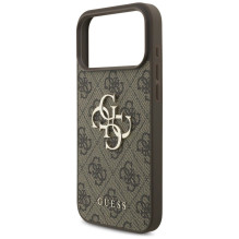 GUESS dėklas, skirtas IPHONE 18 Pro Max / 17 Pro Max GUE005598 ( 4G PU Big Logo) rudas GUESS dėklas, skirtas IPHONE 18 Pro Max / 17 Pro Max GUE005598 ( 4G PU Big Logo) rudas