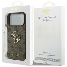 GUESS dėklas, skirtas IPHONE 18 Pro Max / 17 Pro Max GUE005598 ( 4G PU Big Logo) rudas GUESS dėklas, skirtas IPHONE 18 Pro Max / 17 Pro Max GUE005598 ( 4G PU Big Logo) rudas