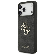 GUESS dėklas, skirtas IPHONE 18 Pro Max / 17 Pro Max GUE005524 ( 4G PU Big Logo) juodas GUESS dėklas, skirtas IPHONE 18 Pro Max / 17 Pro Max GUE005524 ( 4G PU Big Logo) juodas