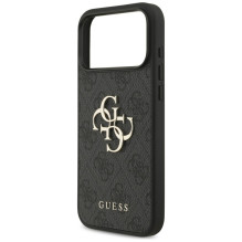 GUESS dėklas, skirtas IPHONE 18 Pro Max / 17 Pro Max GUE005524 ( 4G PU Big Logo) juodas GUESS dėklas, skirtas IPHONE 18 Pro Max / 17 Pro Max GUE005524 ( 4G PU Big Logo) juodas