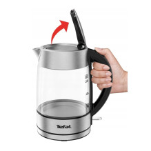 Tefal KI772D elektrinis virdulys 1,7 l 2400 W Nerūdijančio plieno, Permatomas