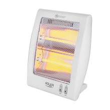 Adler AD 7709 baltas kvarcinis elektrinis šildytuvas, 800 W Adler AD 7709 baltas kvarcinis elektrinis šildytuvas, 800 W