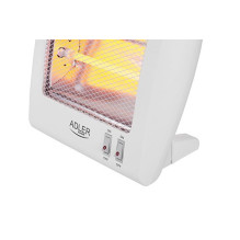 Adler AD 7709 baltas kvarcinis elektrinis šildytuvas, 800 W Adler AD 7709 baltas kvarcinis elektrinis šildytuvas, 800 W