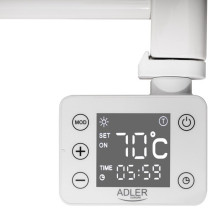 Adler AD 7823 elektrinis vonios šildytuvas su LED lempute, baltas Adler AD 7823 elektrinis vonios šildytuvas su LED lempute, baltas