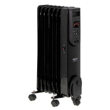 Elektrinis alyvos šildytuvas su nuotolinio valdymo pultu CAMRY CR 7812, 7 briaunos, 1500 W, juodas