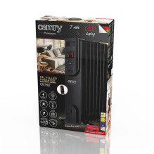 Elektrinis alyvos šildytuvas su nuotolinio valdymo pultu CAMRY CR 7812, 7 briaunos, 1500 W, juodas