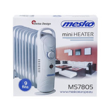 „Mesko Home MS7805“ vidinis baltas 1000 W alyvos elektrinis šildytuvas „Mesko Home MS7805“ vidinis baltas 1000 W alyvos elektrinis šildytuvas